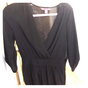 Luxurious Black Shorts Romper Small